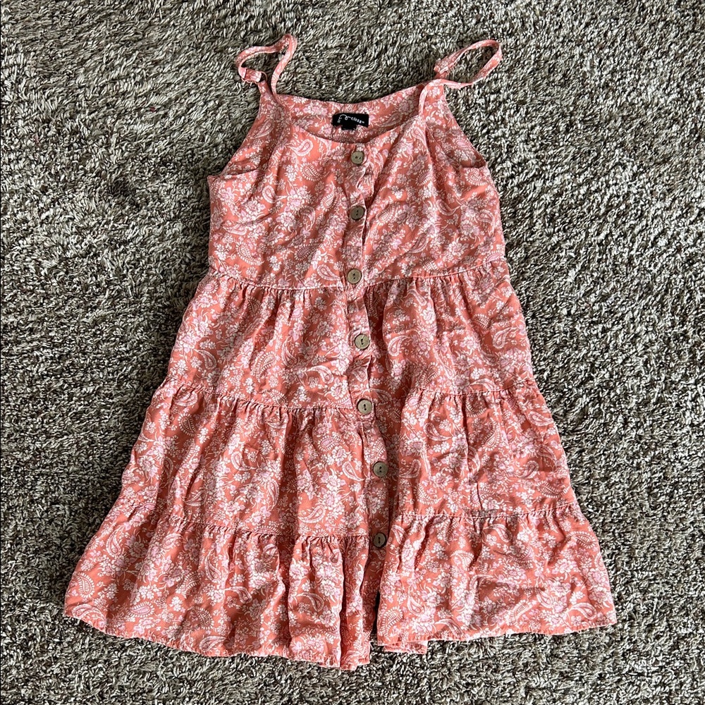 Target Pink Paisley Button-Down Kids Dress